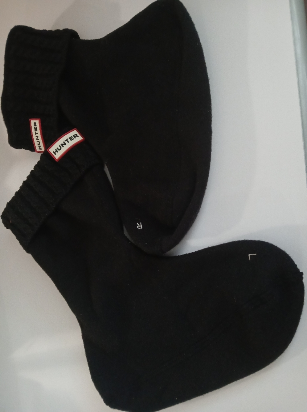 Hunter Men’s Black Boot Socks - Ribbed Cuff